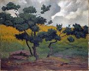 Felix Vallotton Landscape, oil on canvas